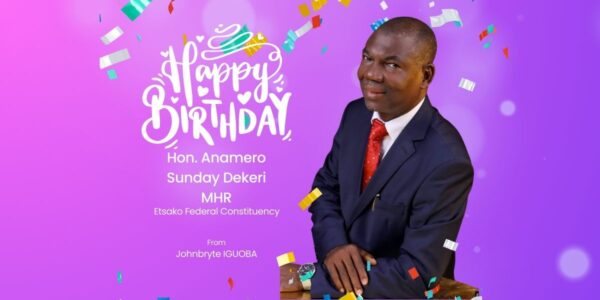 Image of Hon Anamero on His Birthday.