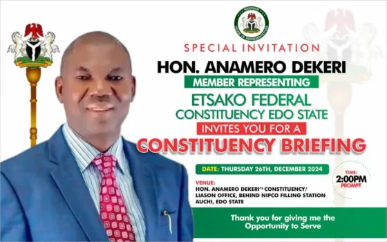 Third Constituents Briefing: Hon. Anamero’s Year-Long Projects and Activities Overview